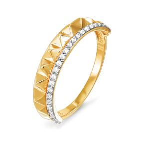 Кольцо из лимонного золота КЮЗ Del'ta Dл114542 с фианитом Dл114542 фото