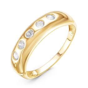 Золотое кольцо КЮЗ Del'ta Dл115889 с фианитом Dл115889 фото