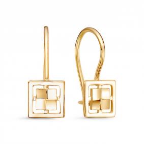 Серьги из лимонного золота КЮЗ Del'ta Dл2204354 Dл2204354 фото