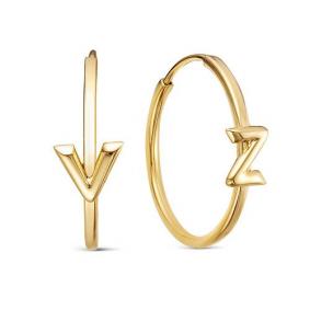 Серьги из лимонного золота КЮЗ Del'ta Dл2204659 Dл2204659 фото