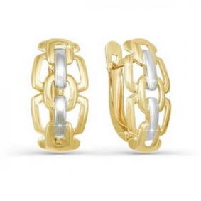 Серьги из лимонного золота КЮЗ Del'ta Dл220519 Dл220519 фото
