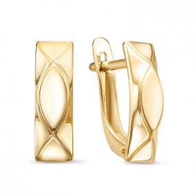Серьги из лимонного золота КЮЗ Del'ta Dл2206253 Dл2206253 фото