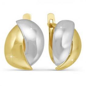 Серьги из лимонного золота КЮЗ Del'ta Dл220630 Dл220630 фото