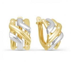 Серьги из лимонного золота КЮЗ Del'ta Dл220636 Dл220636 фото