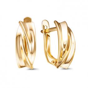 Серьги из лимонного золота КЮЗ Del'ta Dл2206393 Dл2206393 фото