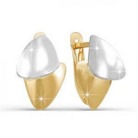 Серьги из лимонного золота КЮЗ Del'ta Dл220640 Dл220640 фото