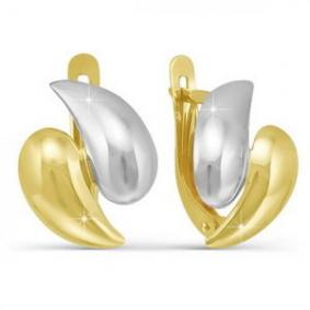 Серьги из лимонного золота КЮЗ Del'ta Dл220641 Dл220641 фото