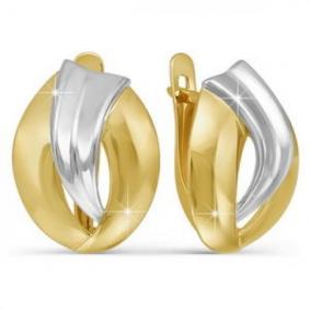 Серьги из лимонного золота КЮЗ Del'ta Dл220643 Dл220643 фото