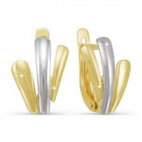 Серьги из лимонного золота КЮЗ Del'ta Dл220648 Dл220648 фото