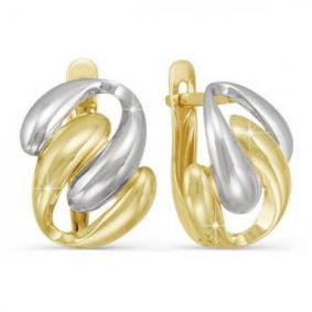 Серьги из лимонного золота КЮЗ Del'ta Dл220654 Dл220654 фото