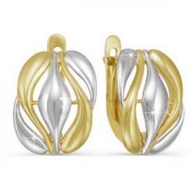 Серьги из лимонного золота КЮЗ Del'ta Dл220655 Dл220655 фото