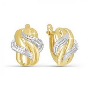 Серьги из лимонного золота КЮЗ Del'ta Dл220656 Dл220656 фото