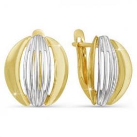 Серьги из лимонного золота КЮЗ Del'ta Dл220659 Dл220659 фото