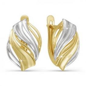 Серьги из лимонного золота КЮЗ Del'ta Dл220660 Dл220660 фото