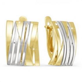 Серьги из лимонного золота КЮЗ Del'ta Dл220710 Dл220710 фото