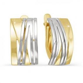 Серьги из лимонного золота КЮЗ Del'ta Dл220713 Dл220713 фото