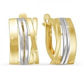 Серьги из лимонного золота КЮЗ Del'ta Dл220714 Dл220714 фото