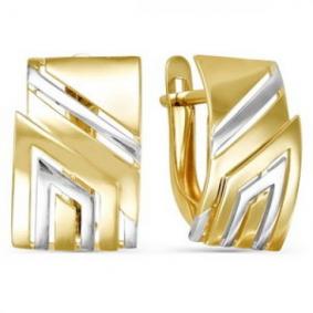 Серьги из лимонного золота КЮЗ Del'ta Dл220721 Dл220721 фото