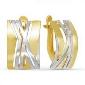 Серьги из лимонного золота КЮЗ Del'ta Dл220727 Dл220727 фото