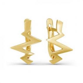 Серьги из лимонного золота КЮЗ Del'ta Dл220728 Dл220728 фото