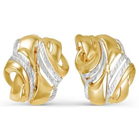 Серьги из лимонного золота КЮЗ Del'ta Dл220729 Dл220729 фото