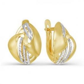 Серьги из лимонного золота КЮЗ Del'ta Dл220739 Dл220739 фото