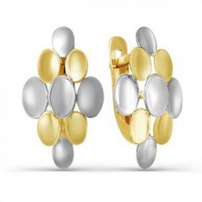 Серьги из лимонного золота КЮЗ Del'ta Dл220788 Dл220788 фото