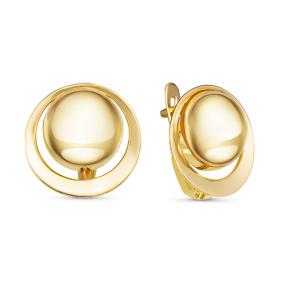 Серьги из лимонного золота КЮЗ Del'ta Dл221299 Dл221299 фото