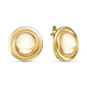 Серьги из лимонного золота КЮЗ Del'ta Dл221301 Dл221301 фото