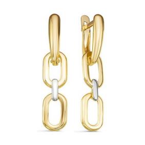 Серьги из лимонного золота КЮЗ Del'ta Dл221849 Dл221849 фото