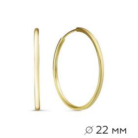 Серьги из лимонного золота КЮЗ Del'ta Dл520104/22 Dл520104/22 фото