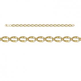 Браслет из лимонного золота КЮЗ Del'ta Dл770896 с фианитом Dл770896 фото