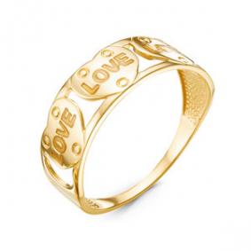 Кольцо из лимонного золота КЮЗ Del'ta Dл910408 Dл910408 фото