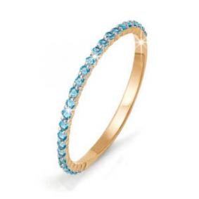 Золотое кольцо КЮЗ Del'ta Dп110064 с фианитом Dп110064 фото