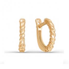 Золотые серьги КЮЗ Del'ta Dп120067 Dп120067 фото