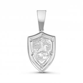 Серебряная подвеска-иконка Великомученик Георгий Победоносец КЮЗ Del'ta Dс035454 Dс035454 фото