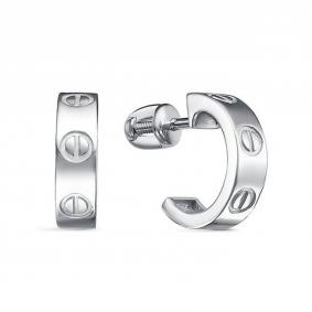 Серебряные серьги КЮЗ Del'ta Dс0504122 Dс0504122 фото