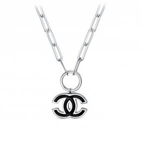 Серебряное колье КЮЗ Del'ta Dс0704633 с фианитом и эмалью Dс0704633 фото