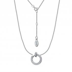 Серебряное колье КЮЗ Del'ta Dс0705605 с фианитом Dс0705605 фото