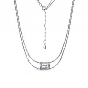 Серебряное колье КЮЗ Del'ta Dс0706550 с фианитом Dс0706550 фото