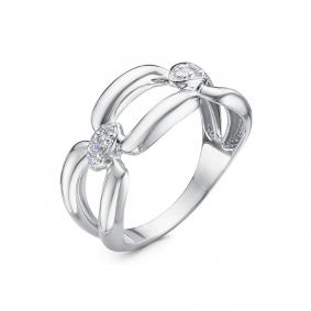 Серебряное кольцо КЮЗ Del'ta Dс1100405 с фианитом Dс1100405 фото