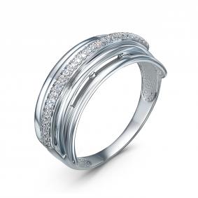 Серебряное кольцо КЮЗ Del'ta Dс1100768 с фианитом Dс1100768 фото