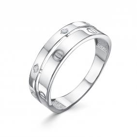 Серебряное кольцо КЮЗ Del'ta Dс1104441 с фианитом Dс1104441 фото