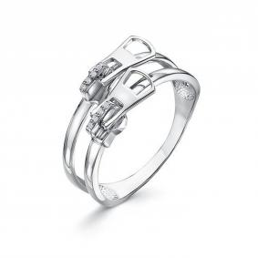 Серебряное кольцо КЮЗ Del'ta Dс1104498 с фианитом Dс1104498 фото
