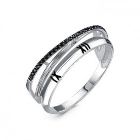 Серебряное кольцо КЮЗ Del'ta Dс1105159 с фианитом и эмалью Dс1105159 фото