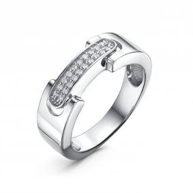 Серебряное кольцо КЮЗ Del'ta Dс1105831 с фианитом Dс1105831 фото