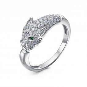 Серебряное кольцо КЮЗ Del'ta Dс1106564 с фианитом Dс1106564 фото