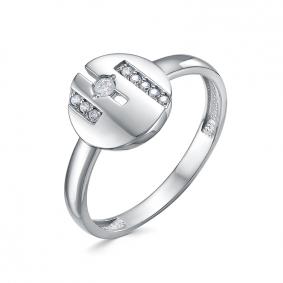 Серебряное кольцо КЮЗ Del'ta Dс1107318 с фианитом Dс1107318 фото