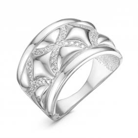 Серебряное кольцо КЮЗ Del'ta Dс116049 с фианитом Dс116049 фото