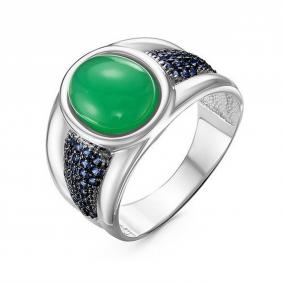 Серебряное кольцо КЮЗ Del'ta Dс117673 с кварцем Dс117673 фото